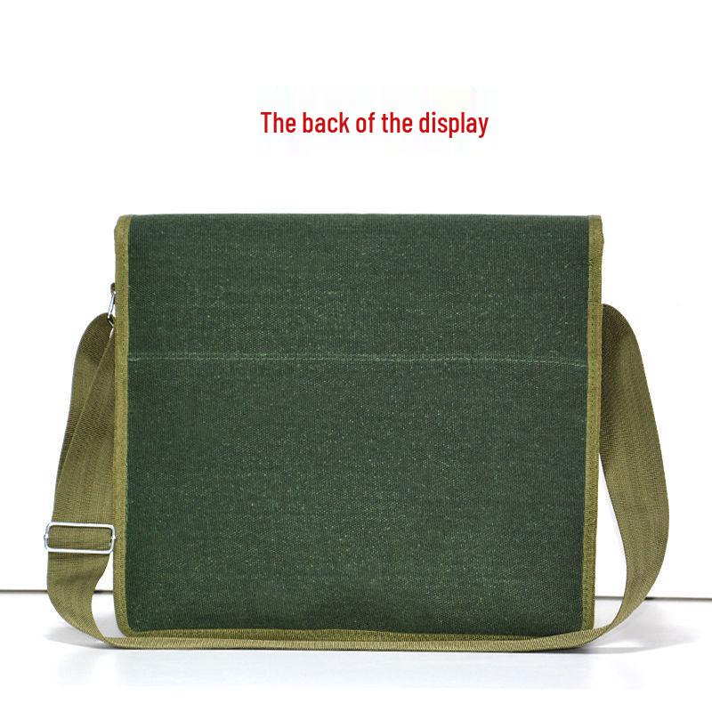 Four-Layer Extra Thick Canvas Tool Bag - Large Capacity, Multi-Function for Electricians and Carpenters.
