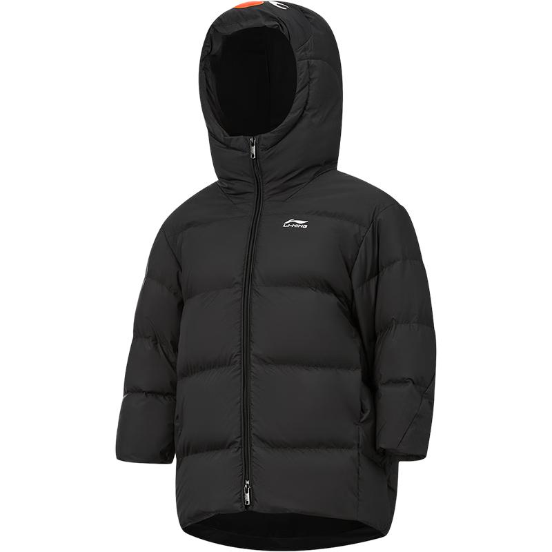 

Li-Ning Boys Loose Fit 85% Duck Down Mid-Length Hooded Jacket 130
