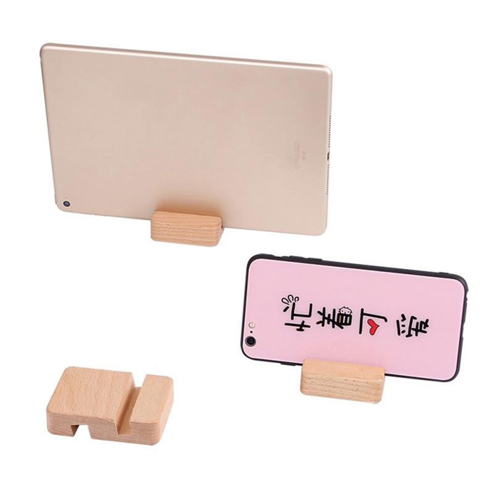 Holder Double Slot Wooden Phone Holder Slot Wood Bracket Mobile Phone Holder Desk Tablet Stand