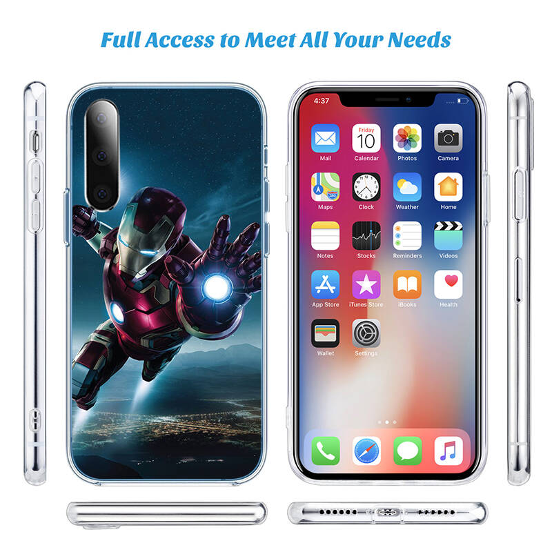 Iron Man Phone Case for Motorola G14 G15 G24 G30 G31 G32 G34 G41 G42 G51 G52 G50 G60S G60 G62 G72 G71 G73 G84 G85 G200 E32