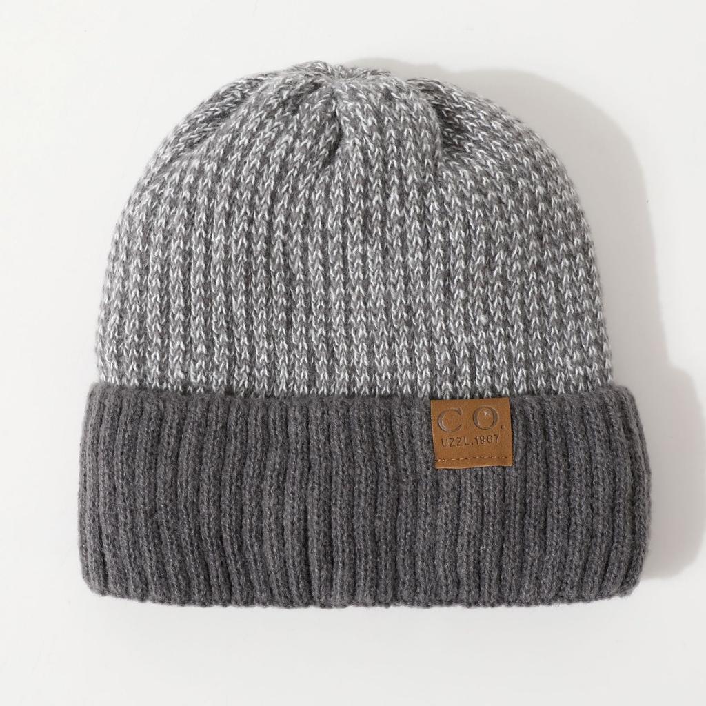 Winter Men's Double Layer Woolen Hat for Adults New Velvet Thickened Warm Knitted Hat To Protect Against Cold