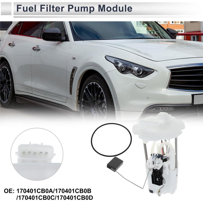 X Autohaux Electric Fuel Pump Assembly for Infiniti FX35 2010-2012 3.5L QX70 2014-2015 3.7L 5.0L with Sending Unit No.170401CB0B