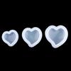 3pcs Silicone 3D Love Heart Mold for Resin Casting Jewelry Making DIY