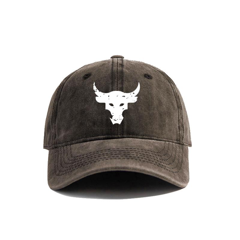 Dwayne Johnson Brahma Bull Baseballkappe Sommer Used Dad Hats Unisex Outdoor Verstellbar Baumwollkappen MZ-440