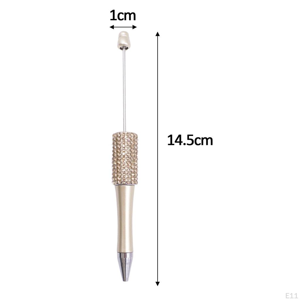 10 Bucăți Pixuri cu Mărgele Set DIY Cadouri pentru Studenți 1.0mm Asortate pentru Meșteșugărit