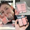 Pei Zhuhyun's Same Style Korean 2an Dual-Color Blush, Expanding Color Blush, Brightening, Girlish Look, Girl Group Milk Pink