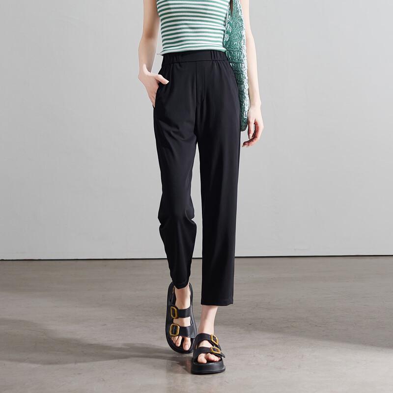 

SOFSIL 2026 Summer Women s Loose Tapered Cropped Pants 29/XL