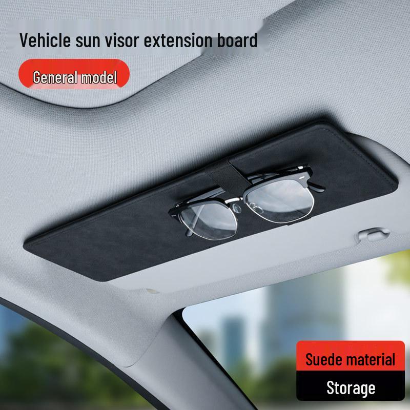 Adjustable Car Sun Visor Extension with Anti-Glare Shield and Storage Bag