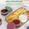 6PCS Salad Dressing Container with Leakproof Lids For Picnics and Travel