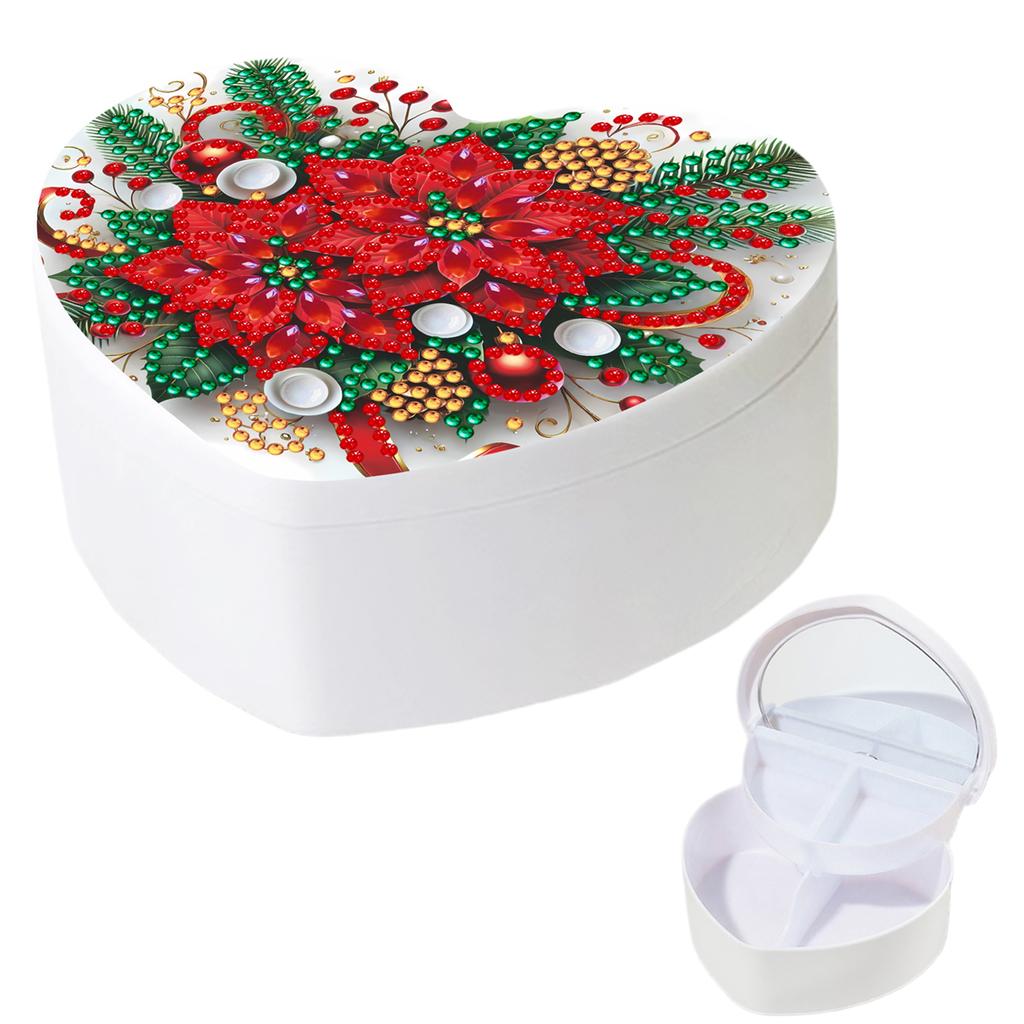 DIY Diamond Painting Rhinestones Decorative Storage Box Partial Drill Crystal Mosaic Storage Container for Desktop Diamond Art
