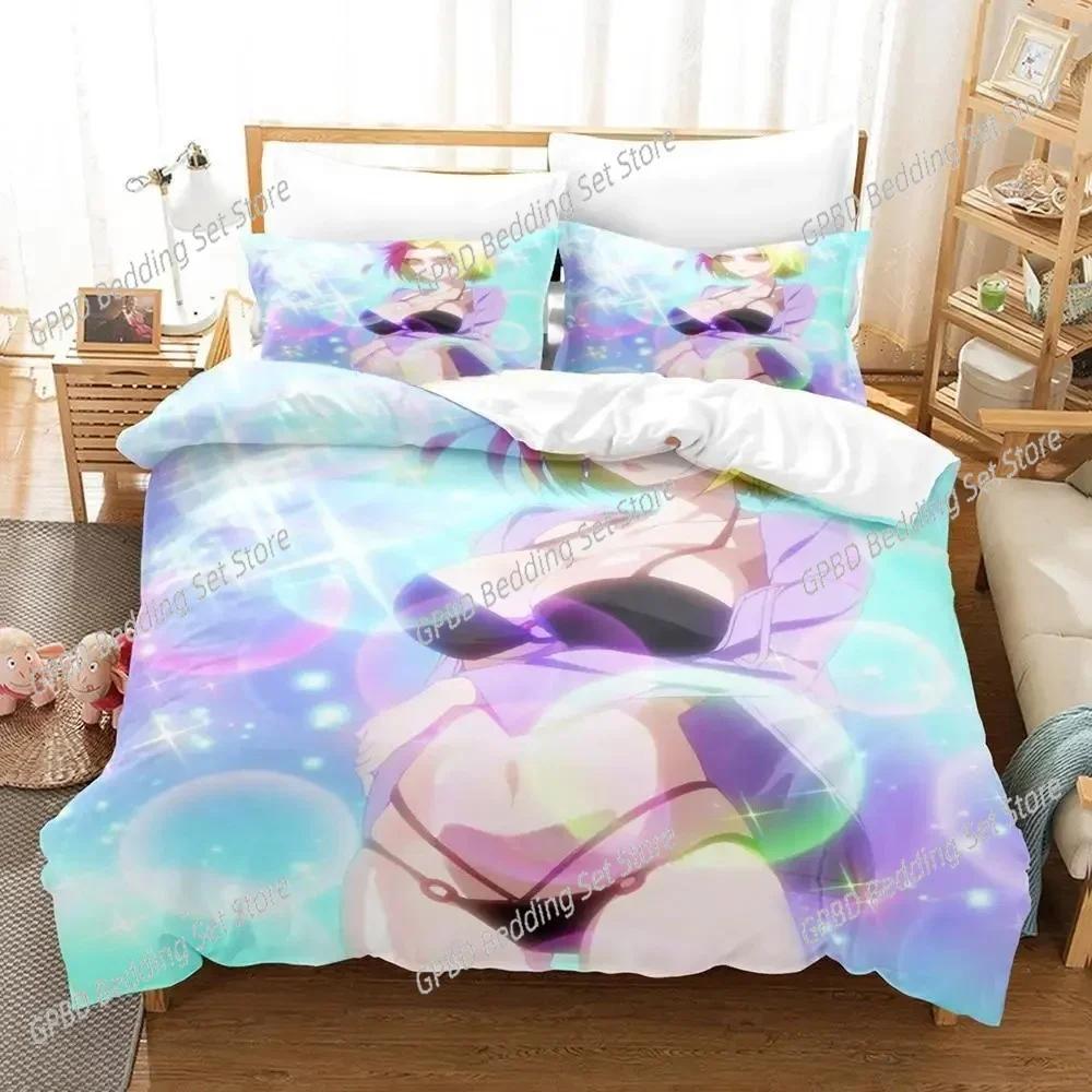3d Kawai Anime Matoi the Sacred Slayer Beding Set Bedrom Soft Modern Bedspreads Comefortable Soft with Soft Fabric Duvet Cover Quilt Pilowcase