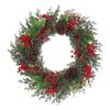 New Christmas Wreath Wreath Oil Pine Red Fruit Home Decoration American Christmas Rattan Pendant