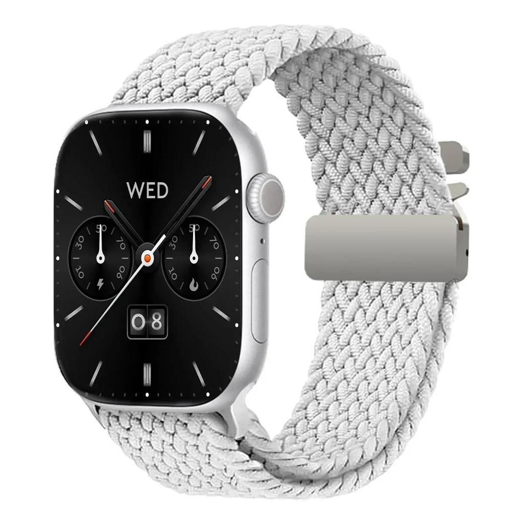 Braided Solo Loop Strap For Apple Watch band 44mm 45mm 46mm 40mm 41mm 42mm 49mm Bracelet iWatch Series Ultra 2 10 9 SE 8 7 6 5 4
