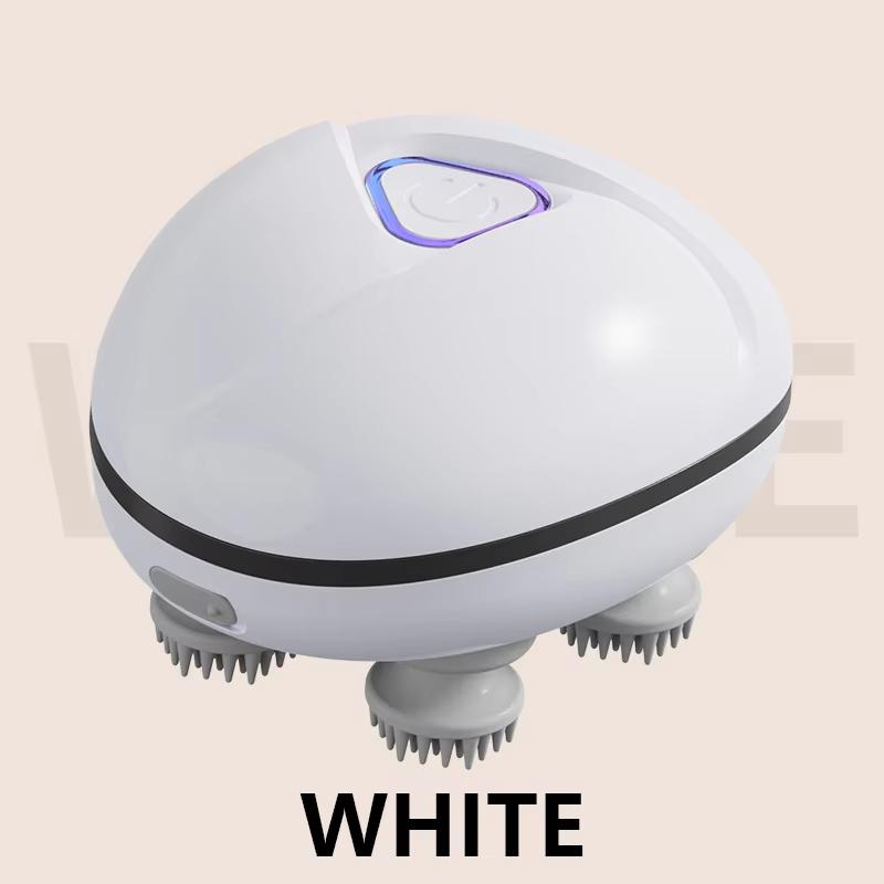 

Electric Scalp MassagingTool Kneading Vibrating Device Head Shoulder Neck Massage Deep Tissue Relaxation Pet Cat Body Care Tools белый