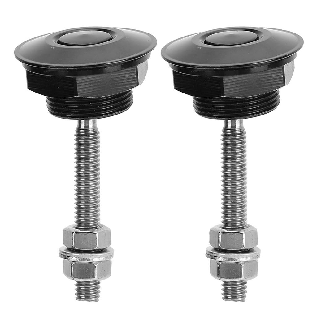 2Pcs   Hood Pin Bonnet Lock Quick Release Push Button Bumper Clip