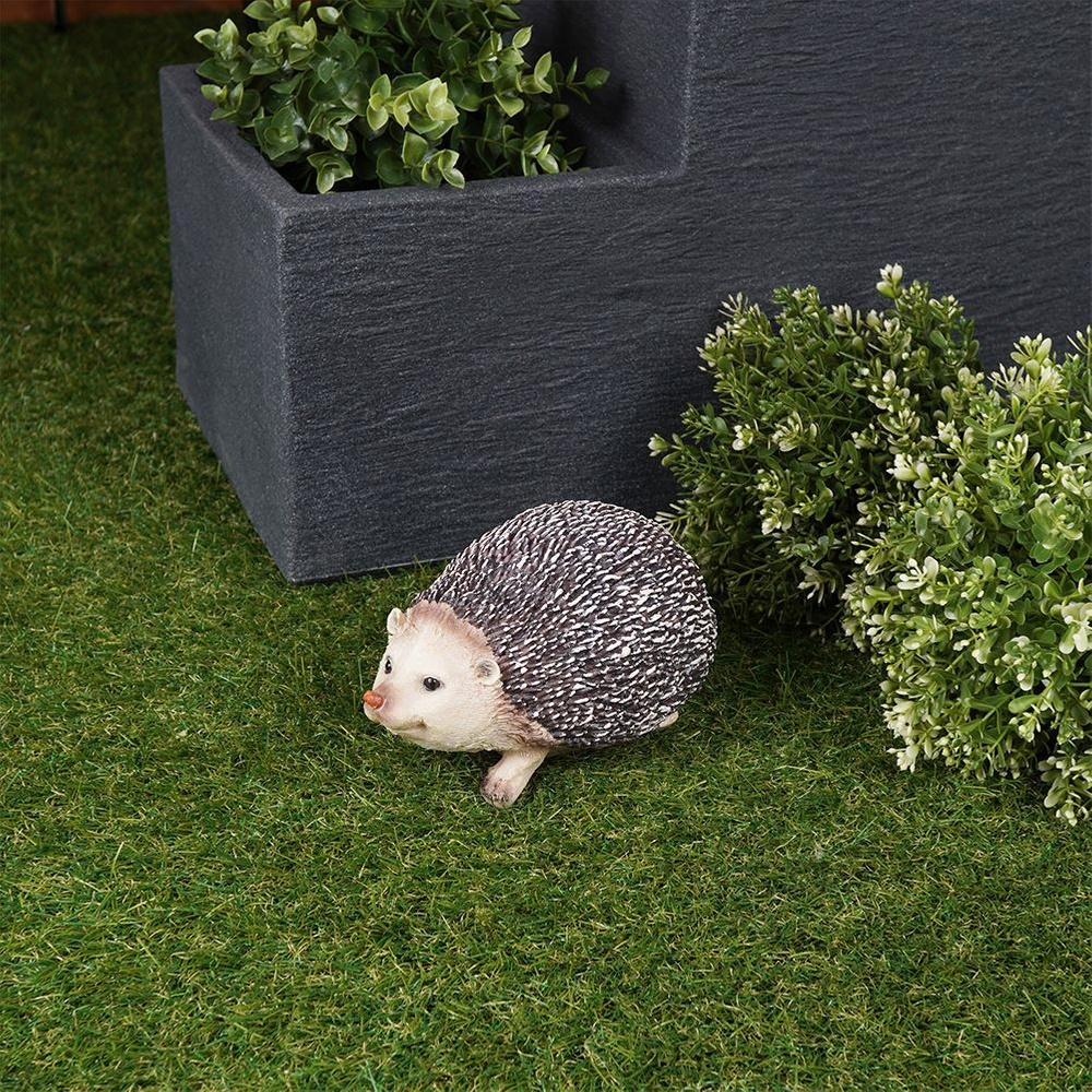 Gartenigel Igel Figur Dekoration für Garten Balkon Terrasse 20 cm