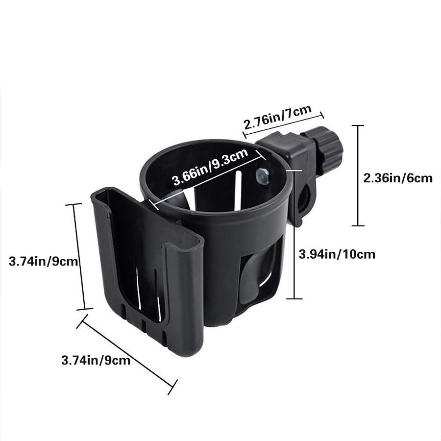 2-in-1 Water Cup Holder Electric Bike Motorcycle Bicycle Baby Stroller Universal Tea Cup Holder Bracket Cup Holders 5