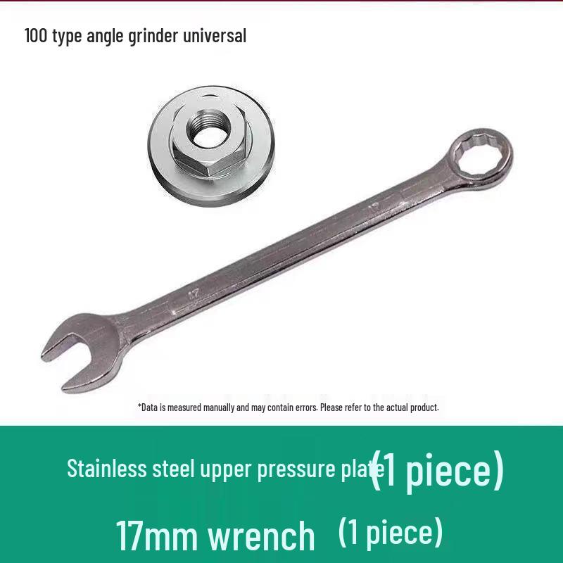 100 Angle Grinder Flange, Stainless Steel Hex Nut, Threaded Gasket, Polishing Accessory, Large