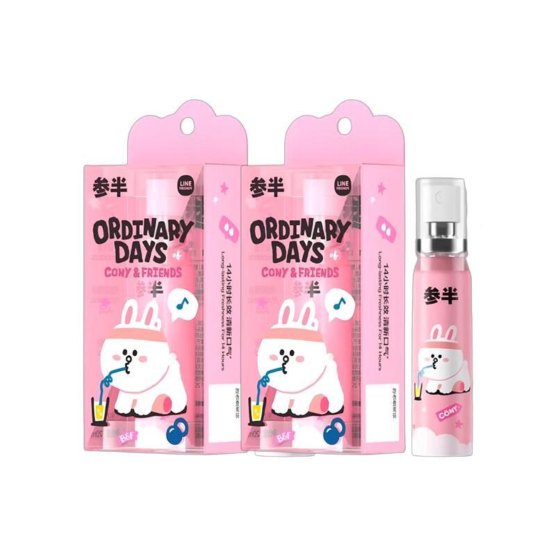 Самбан LINE FRIENDS Персиковый Пробиотический Оральный Спрей (Набор 2x20 мл)