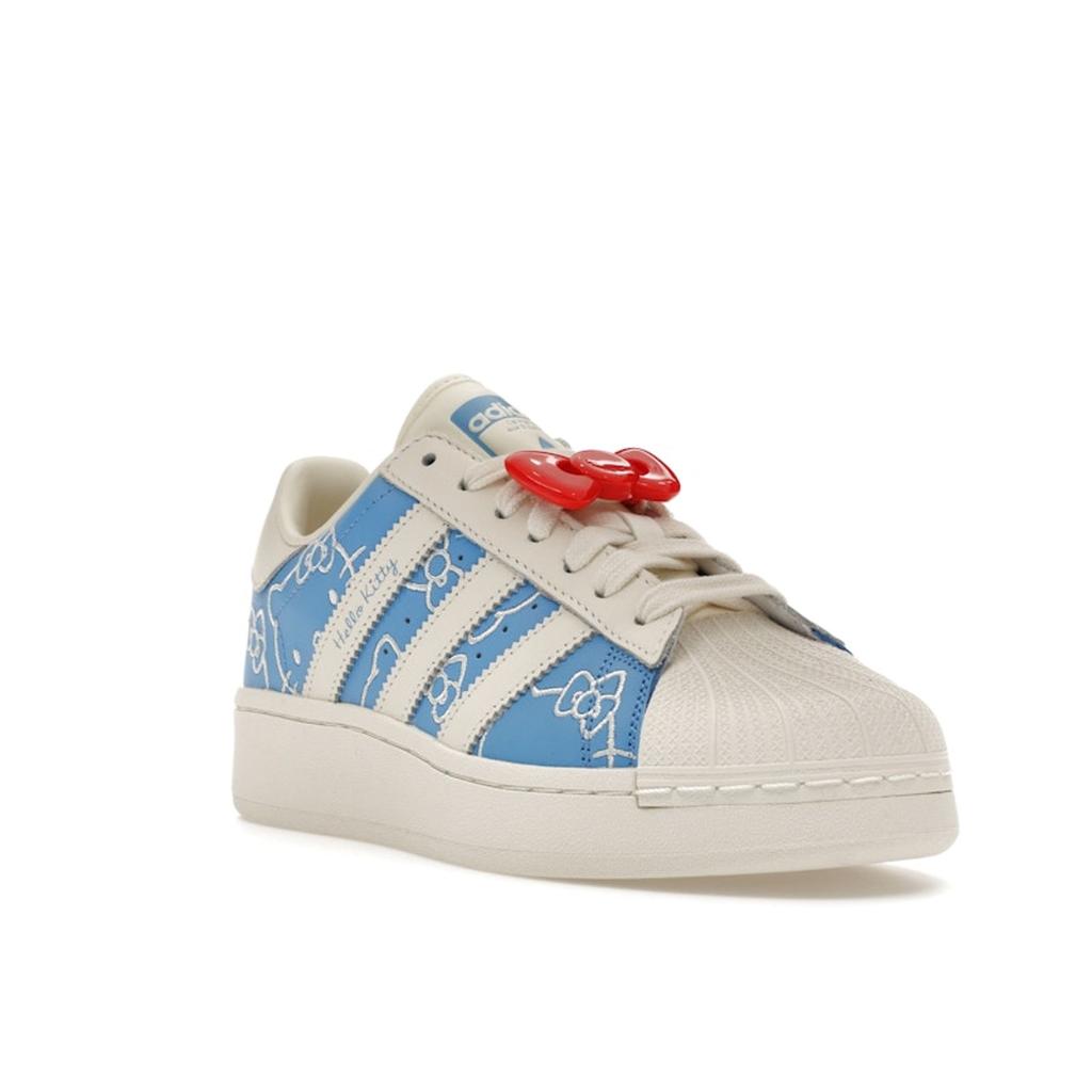 Hello Kitty x Adidas  Superstar XLG Blue Burst Women Sneakers Off-White Red IG4477