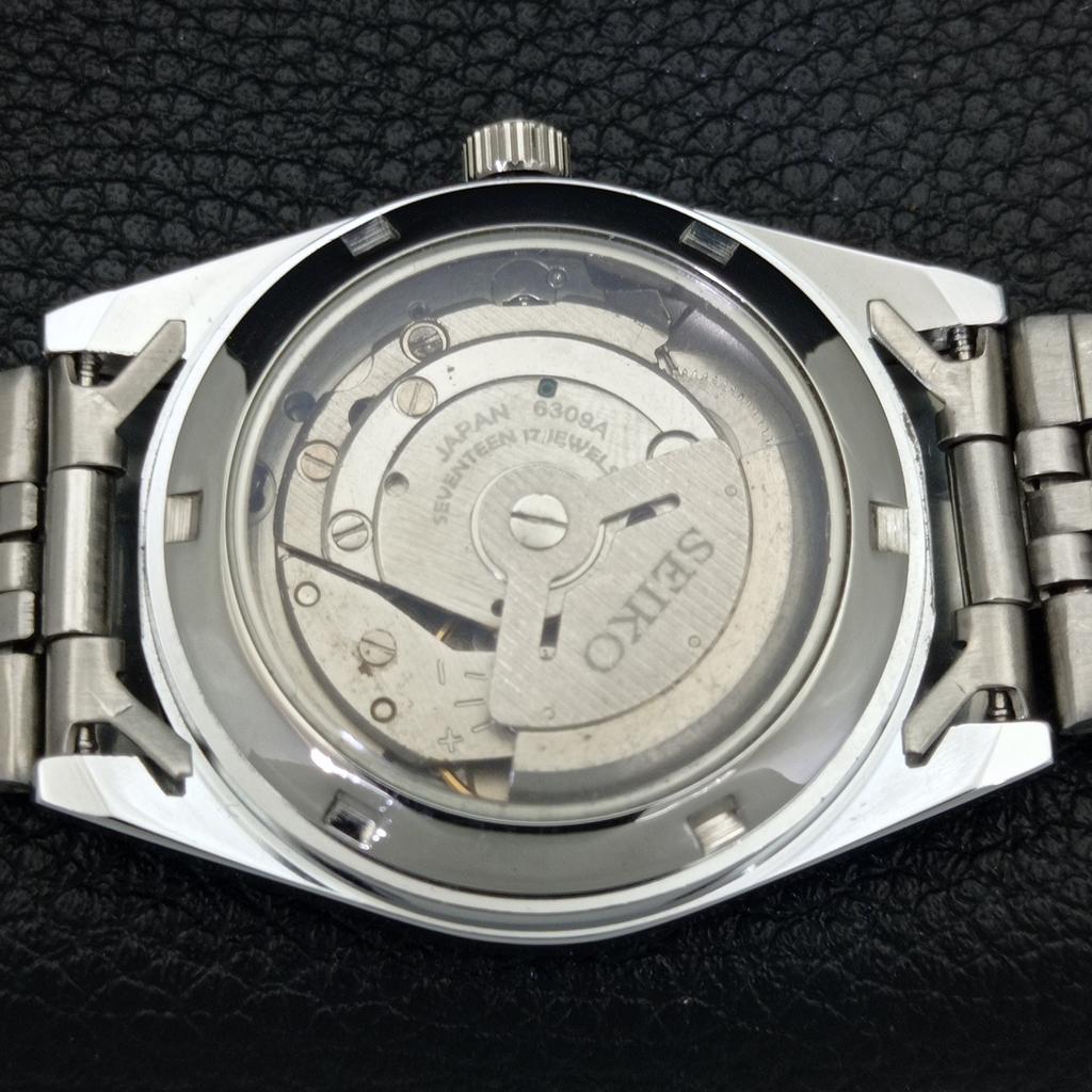 MENS VINTAGE REFURBISHED SEIKO 5 AUTOMATIC JAPAN GREEN DIAL WATCH A440601-9 Sk-a440601-1