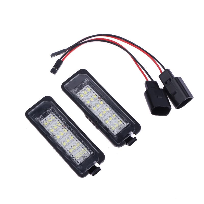 18 Led Beads License Plate Light Lamp Car License Plate Light Auto Accessories For Vw Golf4 Golf5 Golf6 Mk4 Mk5 Mk6