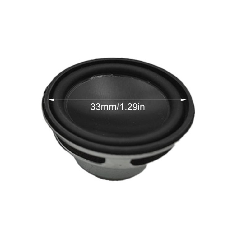 Surfaces Mountable 3W 4Ohm Circular Speaker Driver With AntiVibration Rubber Edges And Aluminum Diaphragm