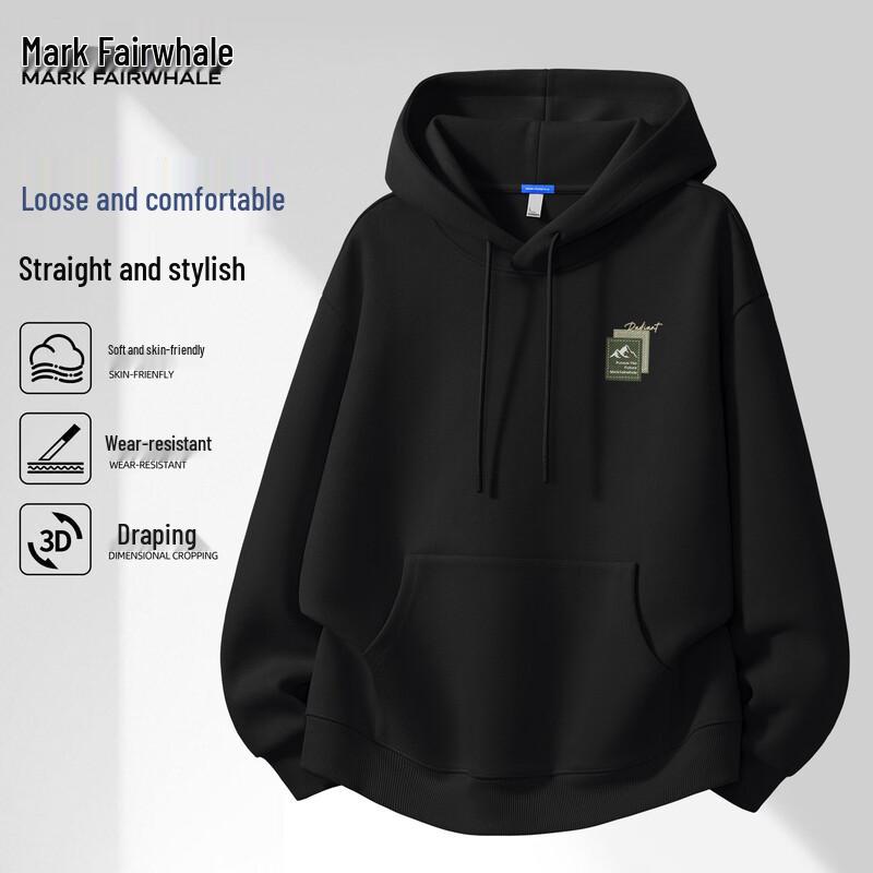 Mark Fairwhale Men's American Style Printed Hoodie