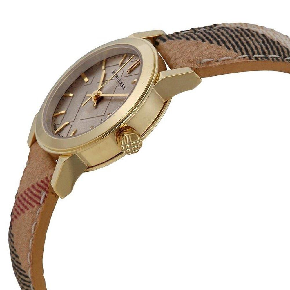 Burberry BU9219 Ceas de damă cu cadran Haymarket Check Strap