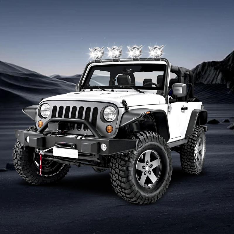 Motorcycle LED Fog Light IP67 Waterproof Motorcycle Fog Lights Owl Spotlight 6000LM Motorcycle Fog Lights High And Low Beam