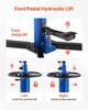 Hydraulic Transmission Jack, 1660 Lbs / 0.75 Ton Lifting Capacity Telescoping Transmission Jack with Foot Pedal, 360° Swivel Wheel, 88-176 Cm High