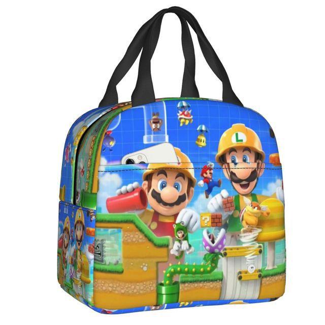 Mario Super Mario Lunch Bag Elementary School Student Insulated Lunch Box Handheld Meal Bag Ice Pack