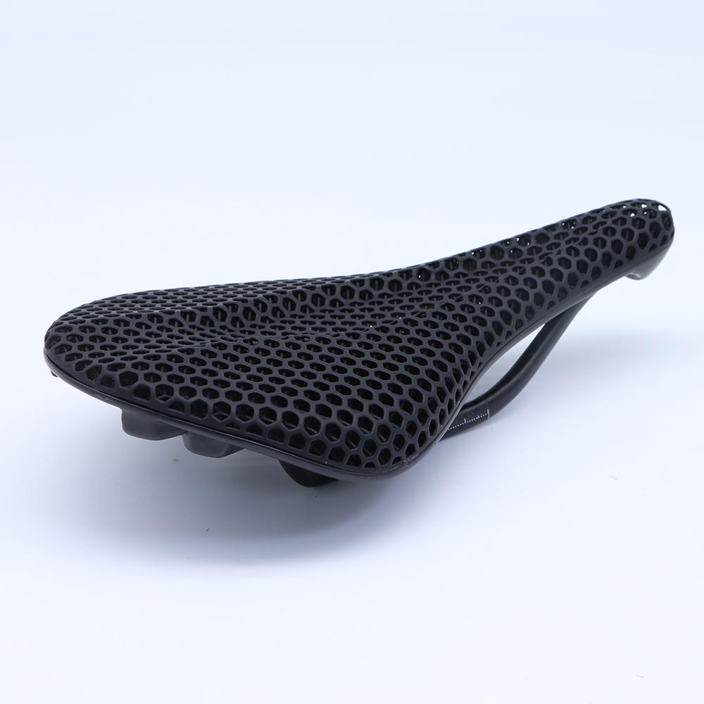Odier Comfortable 3D Printed Carbon Fiber Saddle Bike 3d Hollow Design Outdoor Cycling Carbon Fiber Road Bike Saddle 3D printed and carbon fiber чёрный