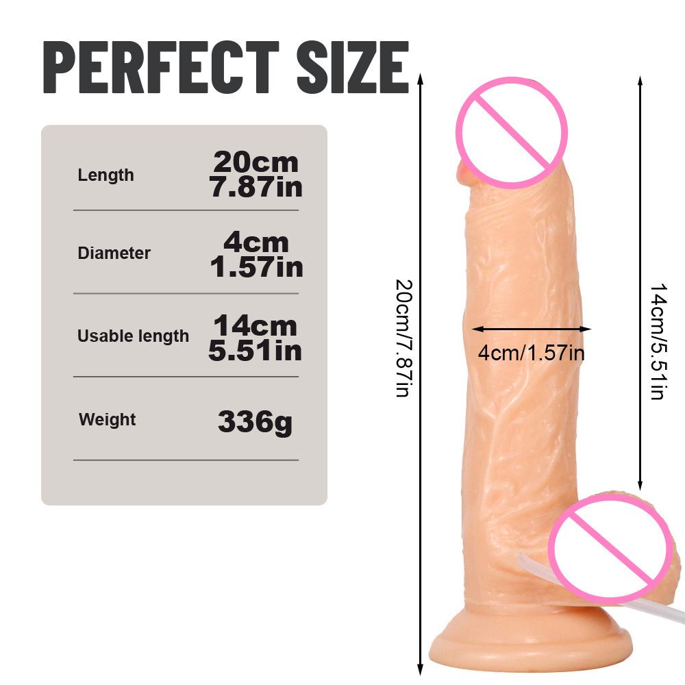 Water Spray Simulation Penis Female Climax Jet Imitation Ejaculation Masturbation Device PVC Dildo Sexy Adult Sex Product