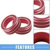 AC Climate Control Knob Cover Ring TWO  for Toyota Corolla 20-22 Red