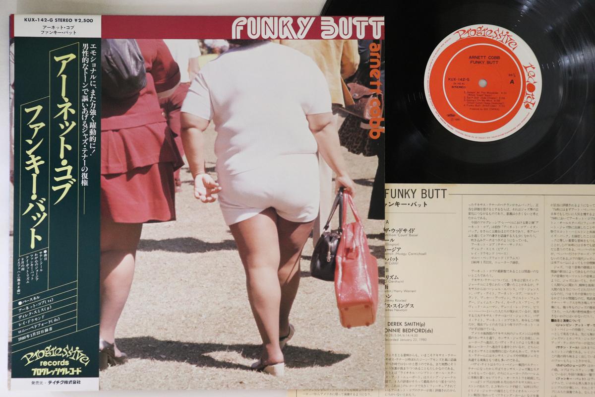 

LP Record ARNETT COBB - Funky Butt KUX142G PROGRESSIVE 1980 Japan Obi Jazz Used