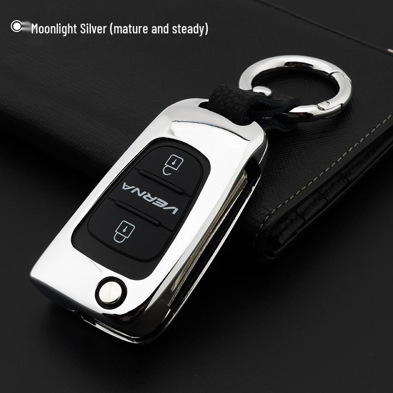 Hyundai Mistra, Elantra, ix35, Santa Fe, Sonata 9, Tucson Genuine Leather Car Key Cover