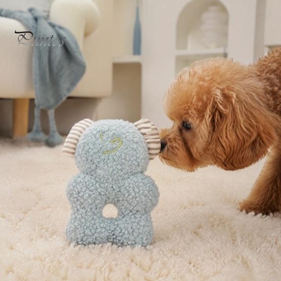 Small And Medium Dog Toys Stuffed Animal Chew Toy, Squeaky Plush Bear Bunny Crinkle Interactive Safe PP Cotton Pet Supplies Snuffle Toy with