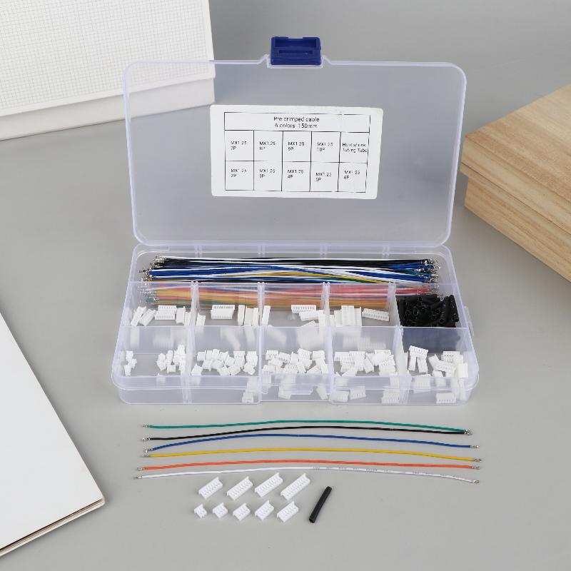 

1.25Mm Pitch Connectors Socket And Plug With Pre-Crimped Cables Kit 15Cm Wire With Jst Molex Picoblade For Pixhawk 1set