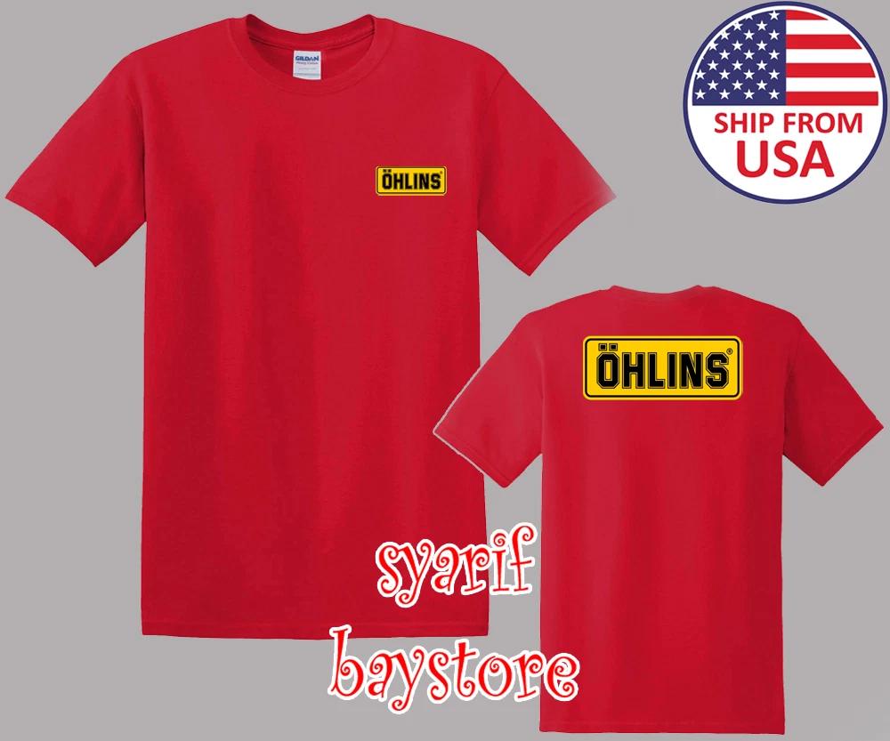 Ohlins Car Racing Suspension Men s Red Size S to 5XL M