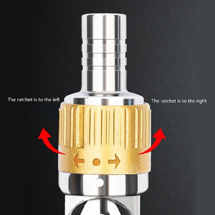Ratcheting Screwdriver Bit 14 Tip 360 Degree Rotating Head Carbon Steel Construction Comfortable Grip For Prolonged Use
