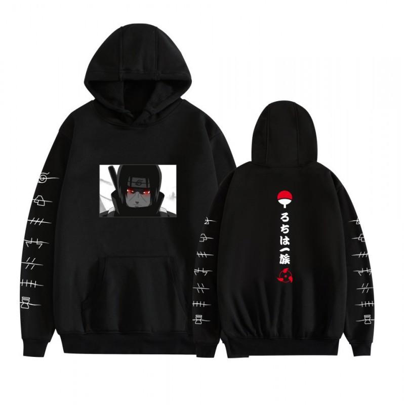 Anime Hoodie Naruto Inspired Casual Sweatshirt Teens Men Winter Warm Long Sleeve Pullover With 3D Pouch Pocket