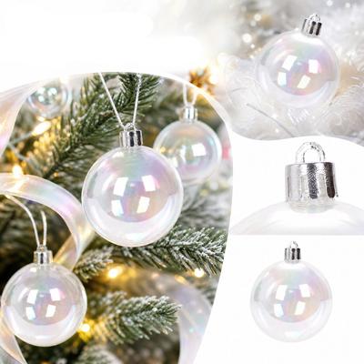 Multicolor Transparent Christmas Ornaments for Holiday Decorations