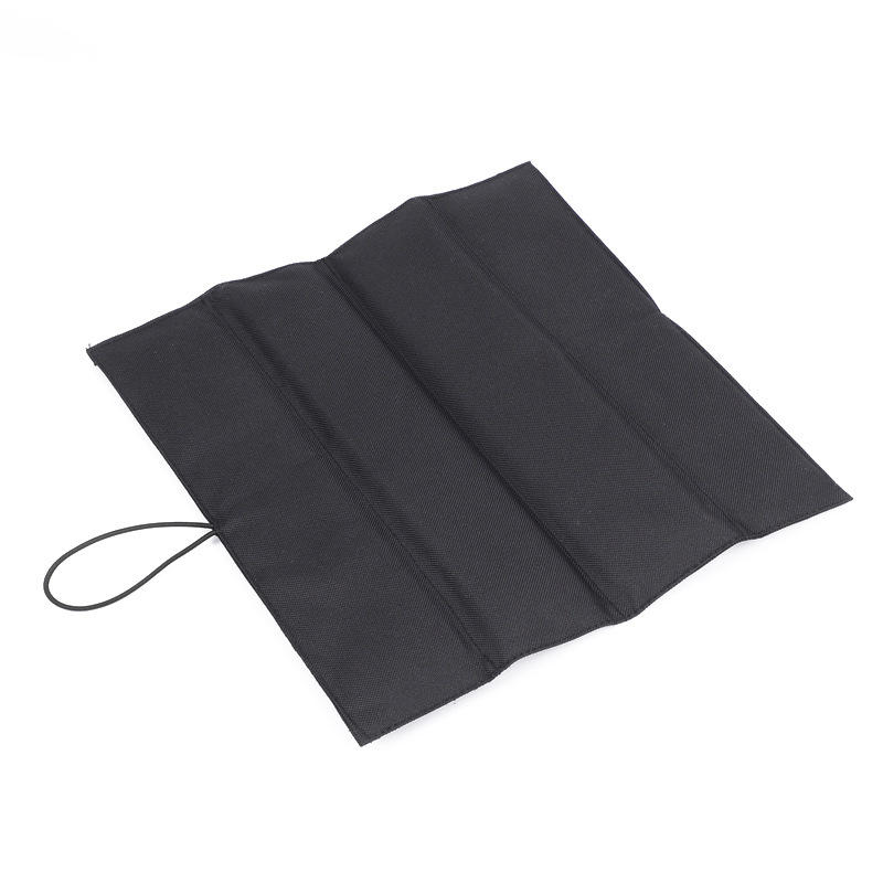 

Портативный складной коврик для сиденья с ремнями, легкий коврик для пикника на открытом воздухе, сверхлегкий коврик для сидения One Size чёрный