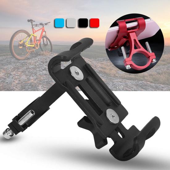 Supporto Universale in Alluminio Antiscivolo per Manubrio Moto Bicicletta Bici Porta Telefono