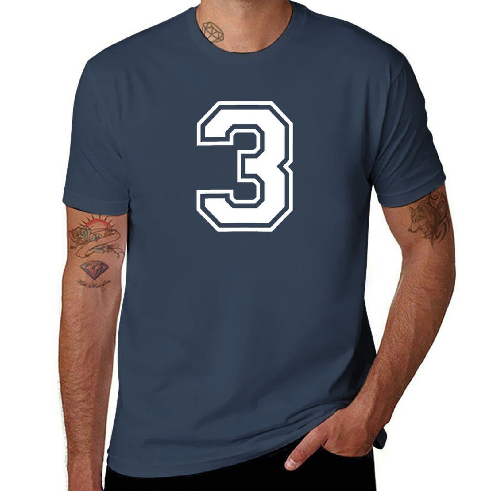 Number 3 Three Tshirt Lightweight Running Tshirt S