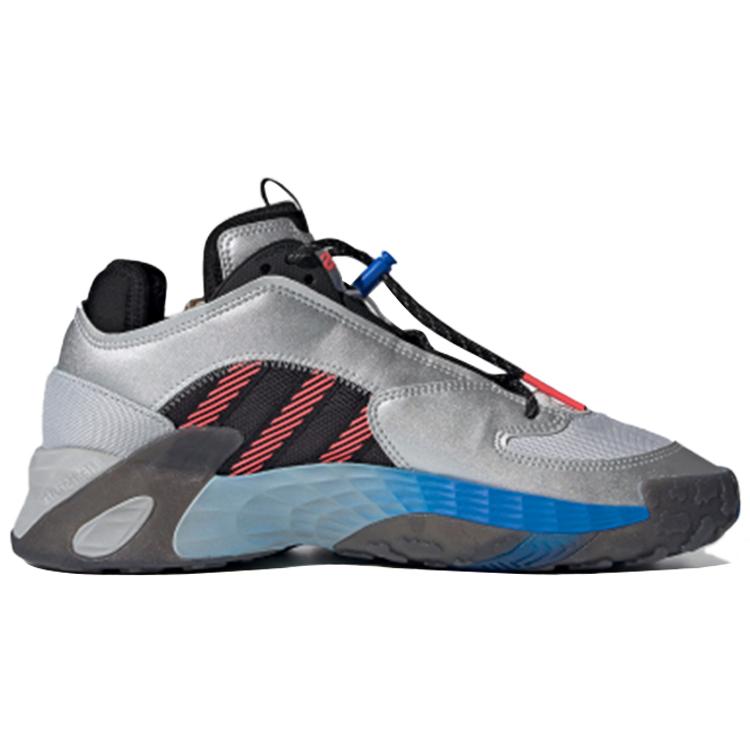 Adidas Streetball 'Silver Metallic Flash Red' (Unisex) Silver Metallic / Flash Red / Core Black Basketball Shoes FW4271