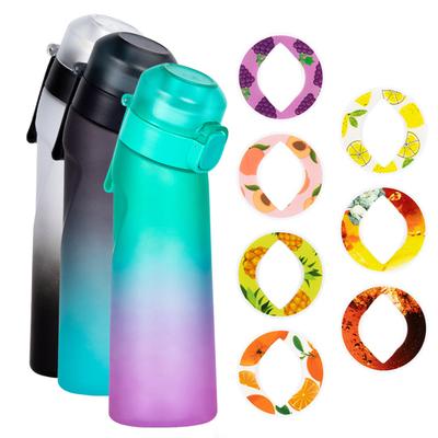 650ml Fruity Water Bottle with 7 Flavors Drinking Bottles for Outdoor Fitness