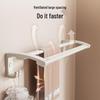 JOMOO Space Aluminum 7-Piece No-Drill Folding Towel Rack Set