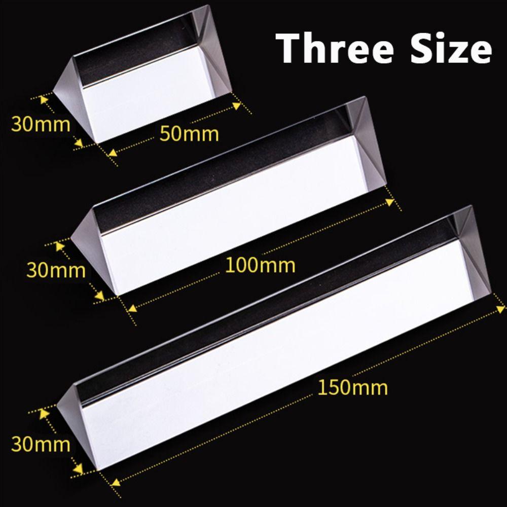 Crystal Physical Optics Prism Optical Glass Seven Colors Rainbow Triangular Prism Prism Design Seven Color Triprism
